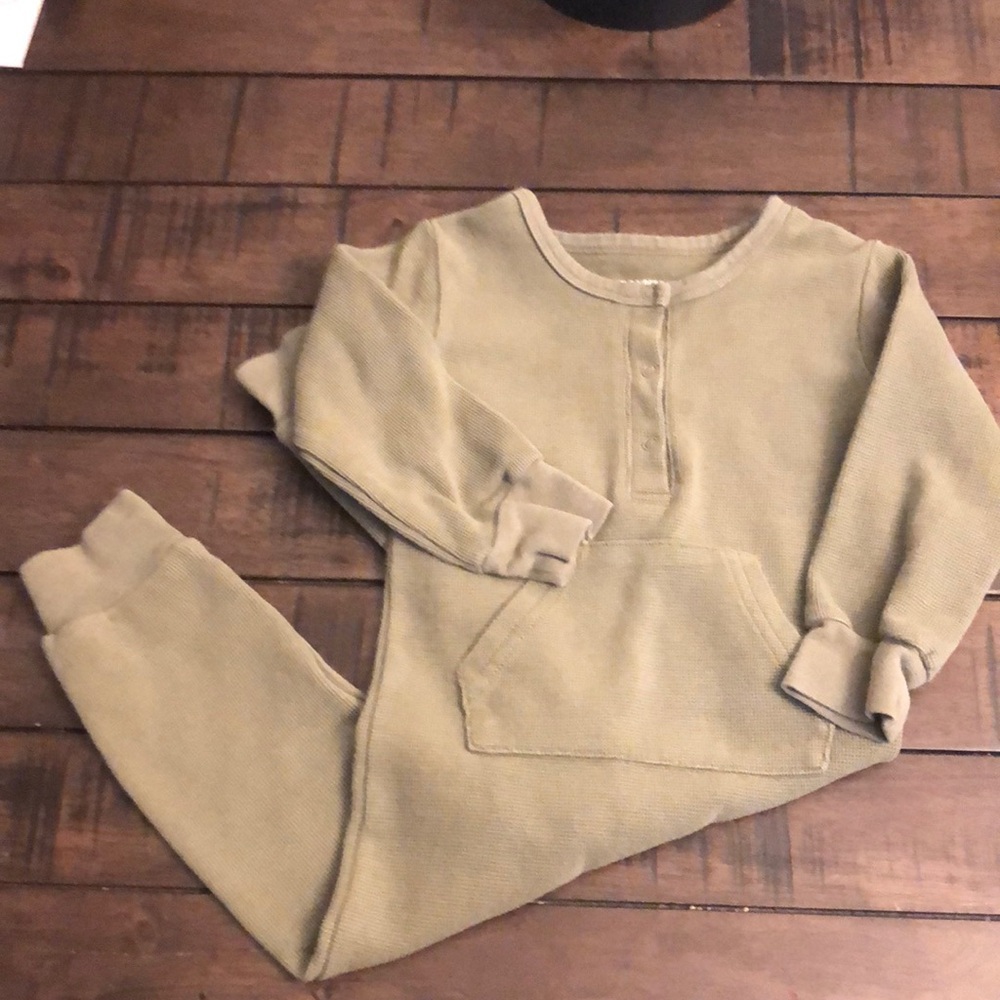Little bipsy waffle macha romper 18-24months